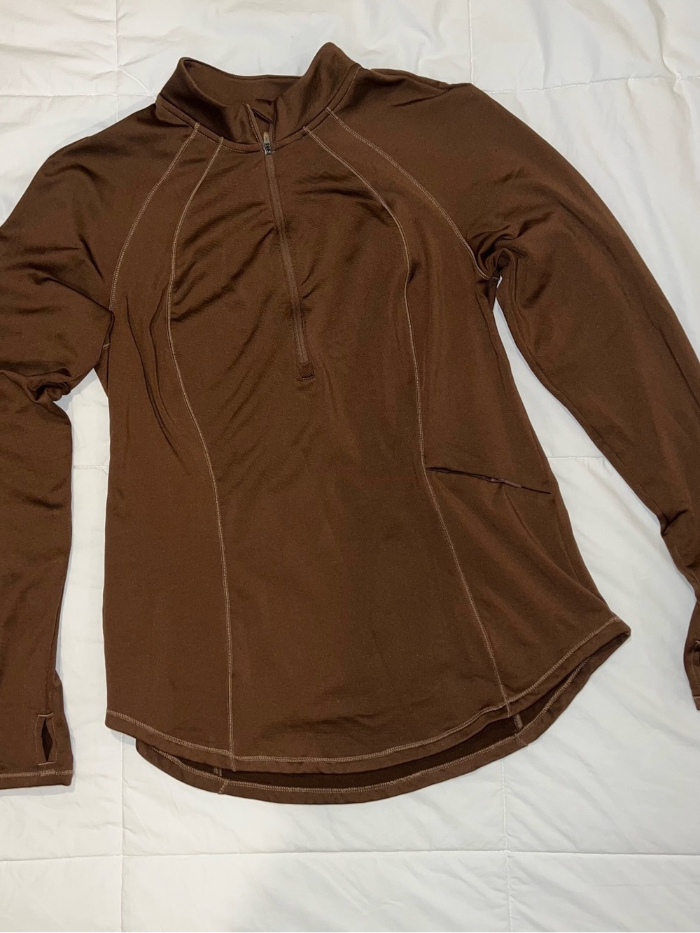 Spyder Brown Half-Zip Performance Top